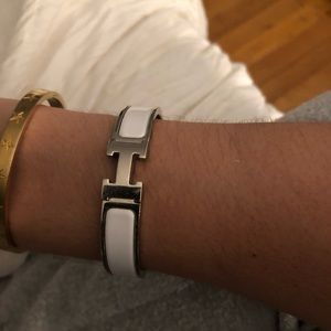 Authentic Hermès H Clic Clac bracelet